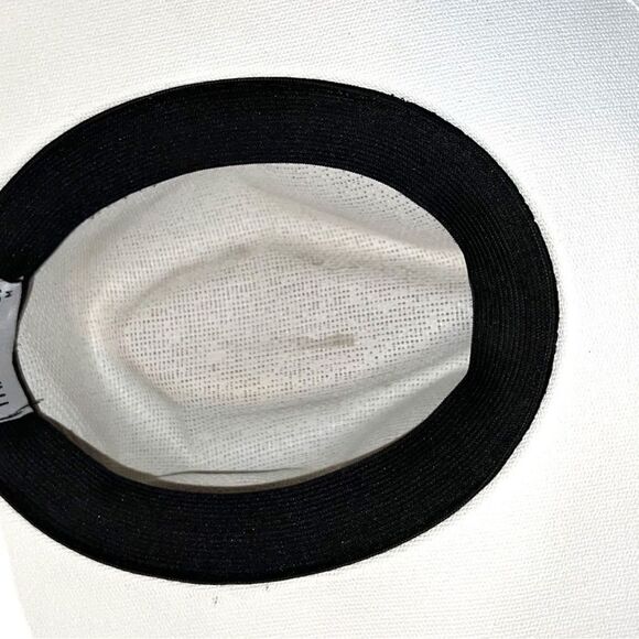 Royal road trading company white straw hand painted fedora! New